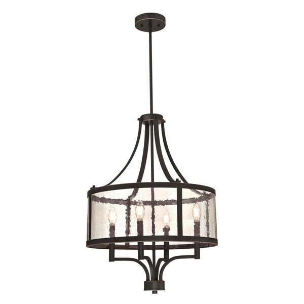 Westinghouse Chandelier 40W 5-Light Belle View ORB High-Lights Cndlbr Clear Seeded Glass 6368400 - main